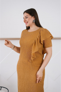 Платье TAEMNA 25009 горчичный - фото 4