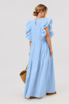Платье Ambera Style 1096-3 голубой1 - фото 3
