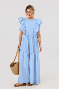 Платье Ambera Style 1096-3 голубой1 - фото 2