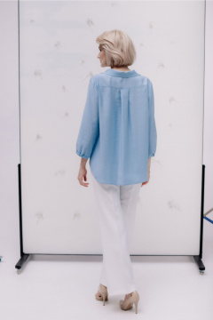 Блуза MarSo 2410 голубой - фото 2