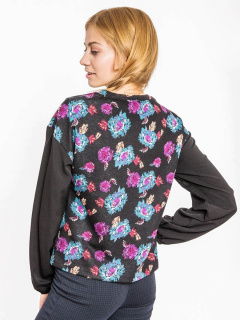 Джемпер Mark Formelle 122428/19-6116-7 цветы_на_черном - фото 4