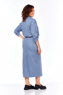 Рубашка, юбка Rishelie 984 джинс - фото 4