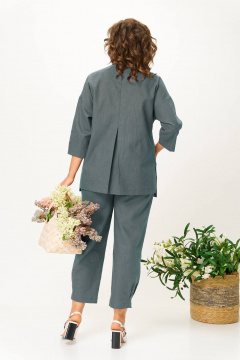 Брюки, жакет Anastasia 1202 графит - фото 3