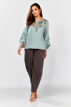 Блуза MALI 625-074 бирюза_ - фото 5