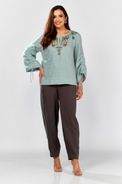 Блуза MALI 625-074 бирюза_ - фото 2