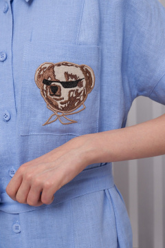 Платье Barbara Geratti С2888BG голубой - фото 4