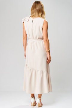 Платье Laikony L-933 бежевый - фото 5