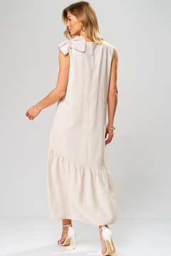 Платье Laikony L-933 бежевый - фото 4