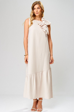 Платье Laikony L-933 бежевый - фото 3