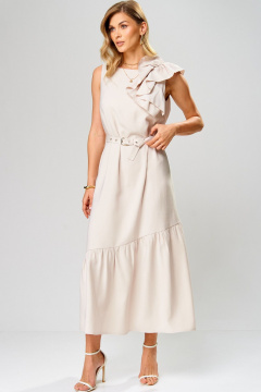 Платье Laikony L-933 бежевый - фото 1