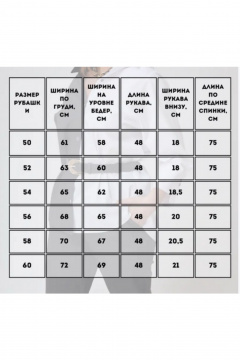 Белая и голубая рубашка с застежкой спереди и сзади ALEZA 1130 бело-голубой - фото 3