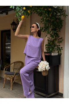 Блуза, брюки Dilana VIP 2052 лаванда - фото 2