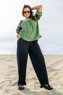 Блуза Andina 120 олива - фото 5