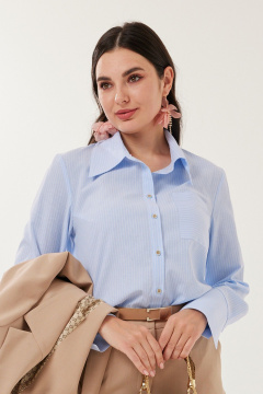 Рубашка Твой имидж 2183 голубой_полоска - фото 4