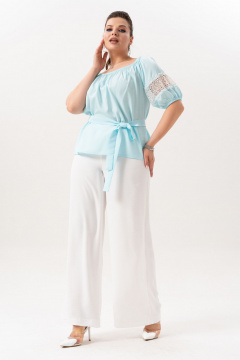 Блуза Andina 125 небесно-голубой - фото 2