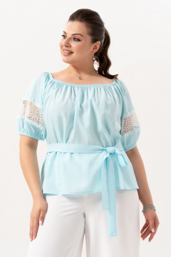 Блуза Andina 125 небесно-голубой - фото 5