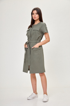 Платье Anelli 1587 исландский_мох - фото 3