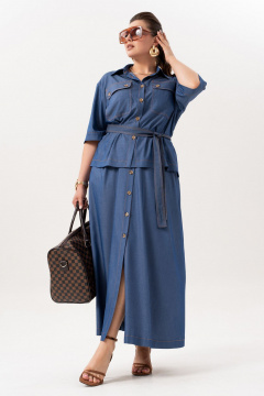 Блуза, юбка Andina 973 джинс - фото 5