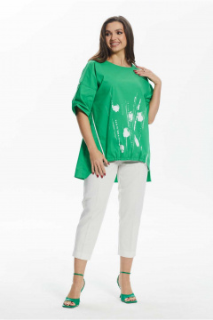 Блуза Mislana 887бл зеленый - фото 3