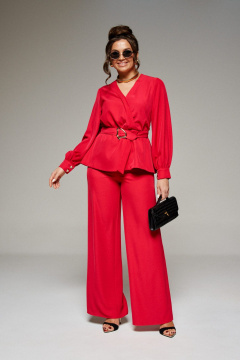 Блуза, брюки Beautiful&Free 6351 красный - фото 1