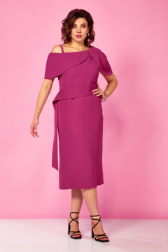 Платье Ольга Стиль С-939 роза - фото 4