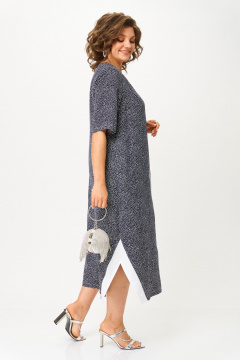 Платье Michel chic 2168 темно-синий_горох - фото 3