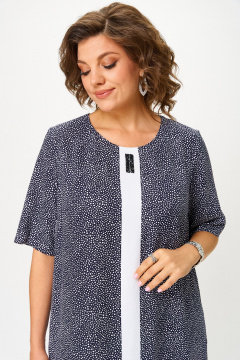 Платье Michel chic 2168 темно-синий_горох - фото 5