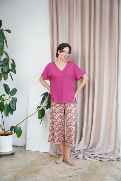 Джемпер, капри Купалинка 34400G.158-164 к.ягодный,набивка - фото 1