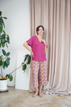 Джемпер, капри Купалинка 34400G.170-176 к.ягодный,набивка - фото 1