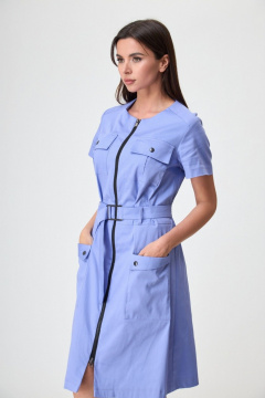 Платье Anelli 1587 черничный_йогурт - фото 3