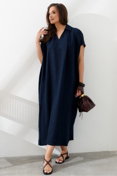 Платье AltaModa 1031 темно-синий - фото 5