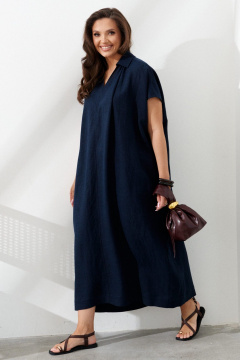 Платье AltaModa 1031 темно-синий - фото 4