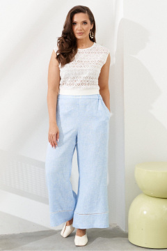 Блуза, брюки AltaModa 2012-2 голубой_меланж - фото 5