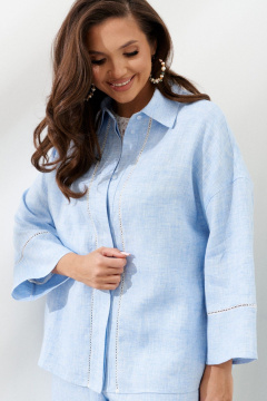 Блуза, брюки AltaModa 2012-2 голубой_меланж - фото 2