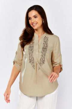 Блуза MALI 625-076 бежевый - фото 4