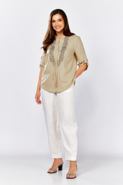 Блуза MALI 625-076 бежевый - фото 3