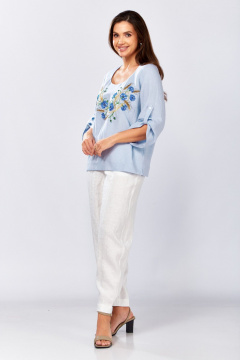 Блуза MALI 625-078 голубой - фото 2