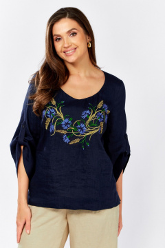 Блуза MALI 625-078 синий - фото 5