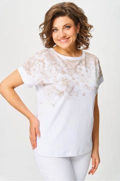 Джемпер Rumoda 2258 капучино_белый - фото 4