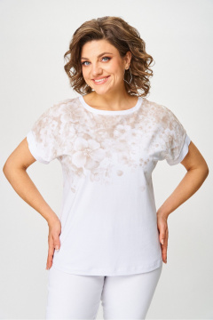 Джемпер Rumoda 2258 капучино_белый - фото 2