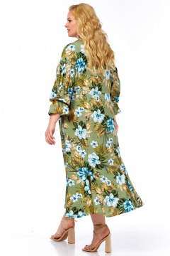 Платье Celentano lite 5050 оливково-зеленый/цветочный_принт - фото 4
