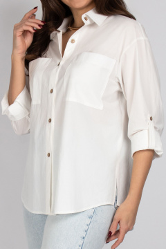 Блуза VIZAVI 723 молочный - фото 5