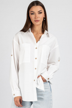 Блуза VIZAVI 723 молочный - фото 2