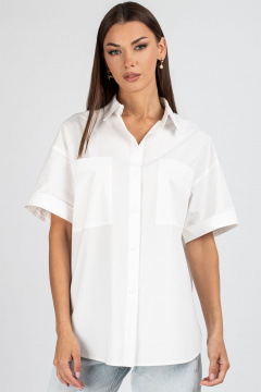 Блуза VIZAVI 724 молочный - фото 5