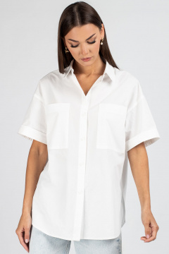 Блуза VIZAVI 724 молочный - фото 4