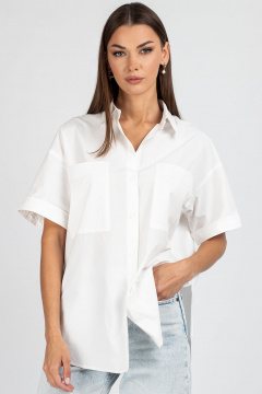 Блуза VIZAVI 724 молочный - фото 3