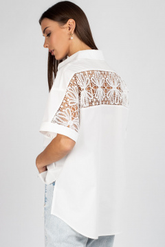 Блуза VIZAVI 724 молочный - фото 2