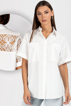 Блуза VIZAVI 724 молочный - фото 1