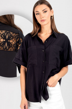 Блуза VIZAVI 724 черный - фото 1