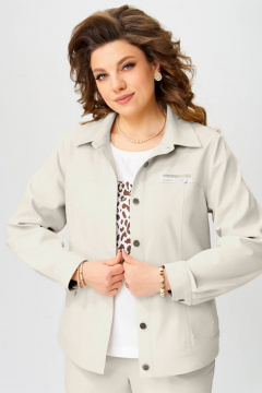 Брюки, джемпер, бомбер Fita 4014 серо-кофейный - фото 4